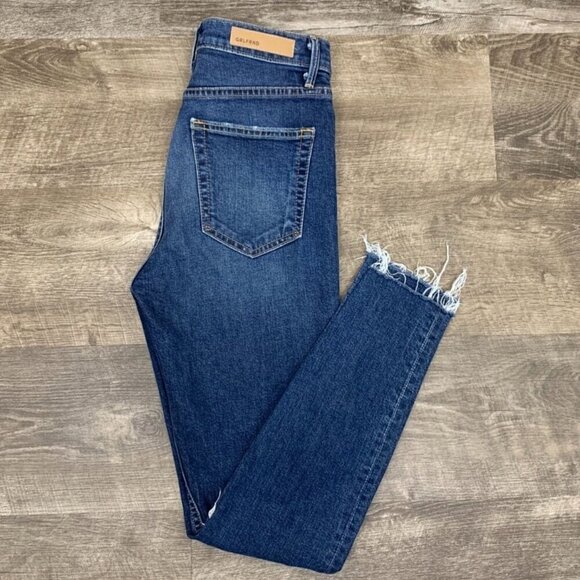 GRLFRND Kendall Distressed Raw Hem Jeans - Size 26 - Picture 10 of 10